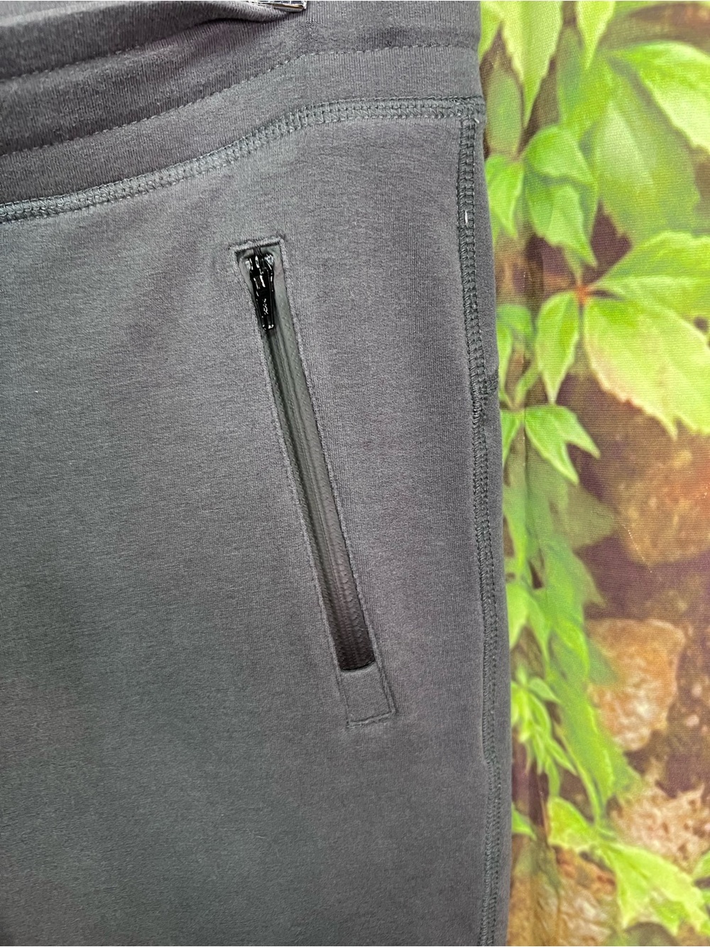 ALO YOGA Charcoal Gray Moto Style Jogger Pants Athleisure, S - Picture 4 of 11